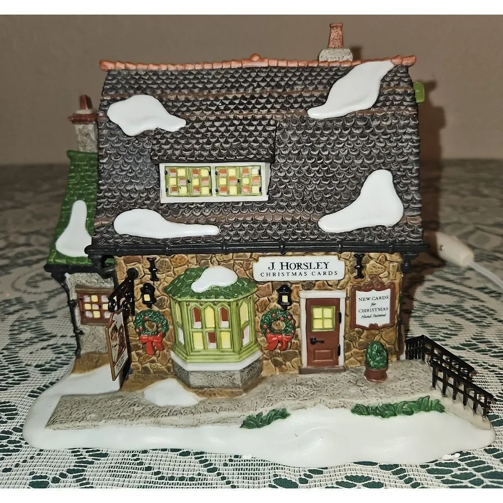 Department 56 Lighted Festive Christmas Card Shop